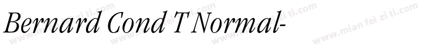 Bernard Cond T Normal字体转换